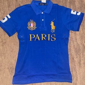 Polo Ralph Laurent blue Paris polo shirt